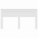 Tăblie cap cu headboard Alb 180 cm Lemn compozit - WALTI WALTI