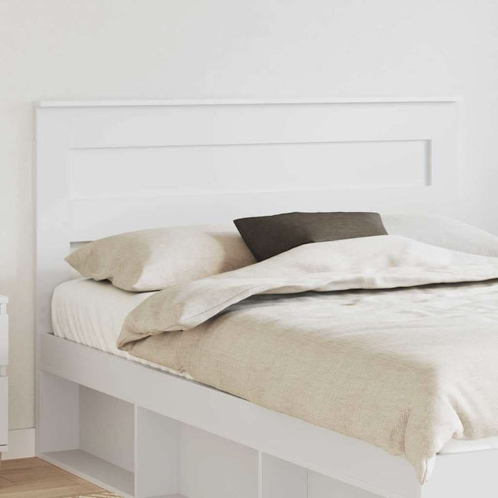 Tăblie cap cu headboard Alb 160 cm Lemn compozit - WALTI WALTI