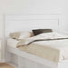 Tăblie cap cu headboard Alb 160 cm Lemn compozit - WALTI WALTI