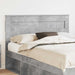 Tăblie cap cu headboard Gri din beton 160 cm Lemn compozit - WALTI WALTI