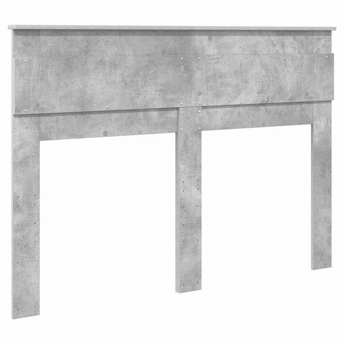 Tăblie cap cu headboard Gri din beton 160 cm Lemn compozit - WALTI WALTI