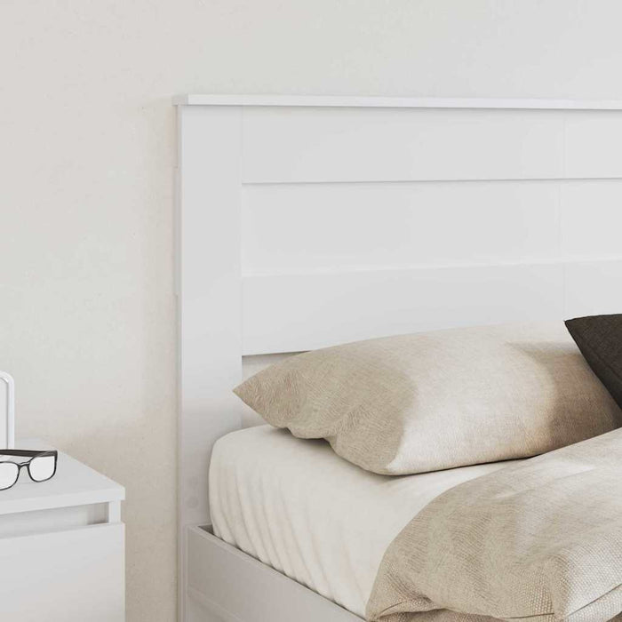 Tăblie cap cu headboard Alb 150 cm Lemn compozit - WALTI WALTI
