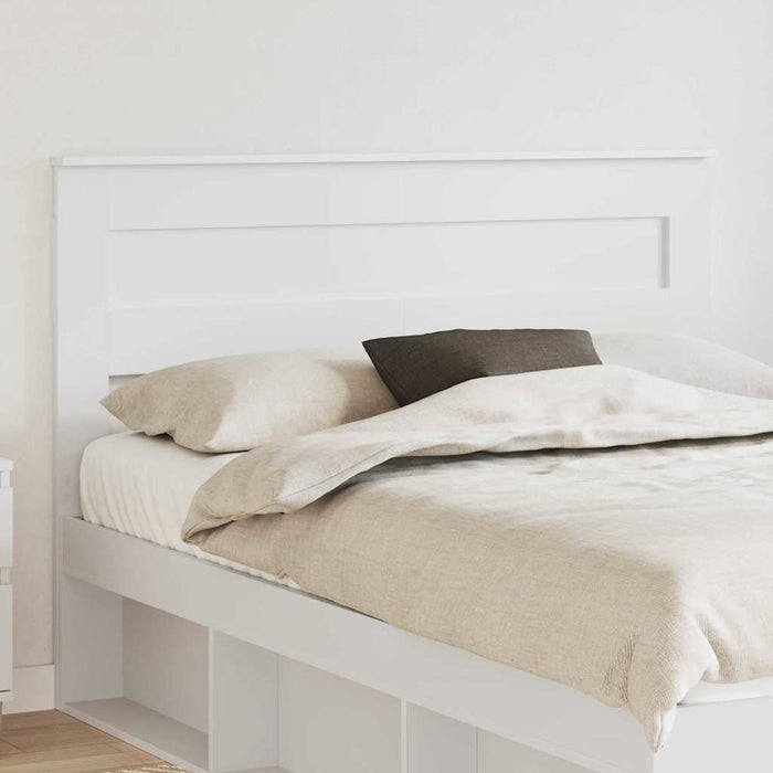 Tăblie cap cu headboard Alb 150 cm Lemn compozit - WALTI WALTI
