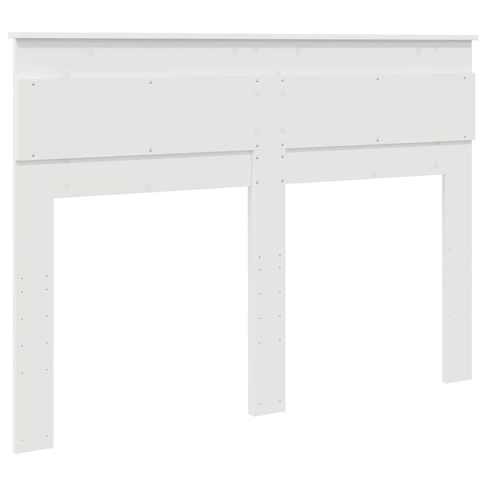 Tăblie cap cu headboard Alb 150 cm Lemn compozit - WALTI WALTI