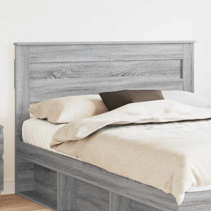 Tăblie cap cu headboard Gri Sonoma 140 cm Lemn compozit - WALTI WALTI