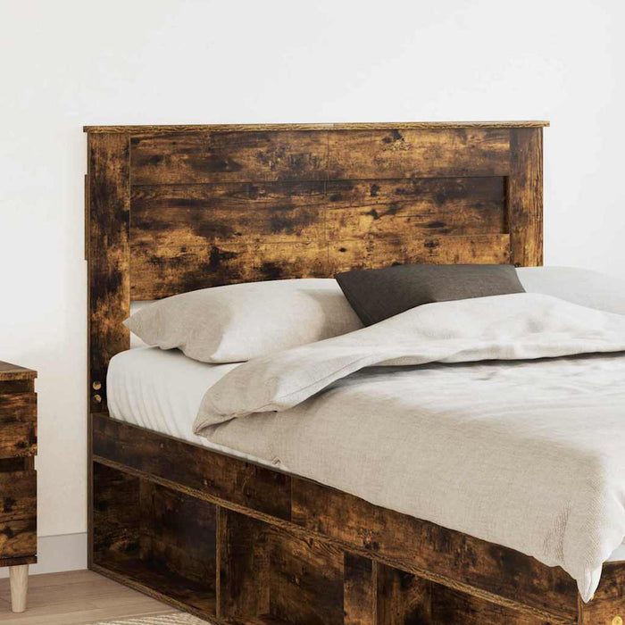 Tăblie cap cu headboard Stejar fumuriu 135 cm Lemn compozit - WALTI WALTI