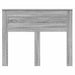 Tăblie cap cu headboard Gri Sonoma 135 cm Lemn compozit - WALTI WALTI