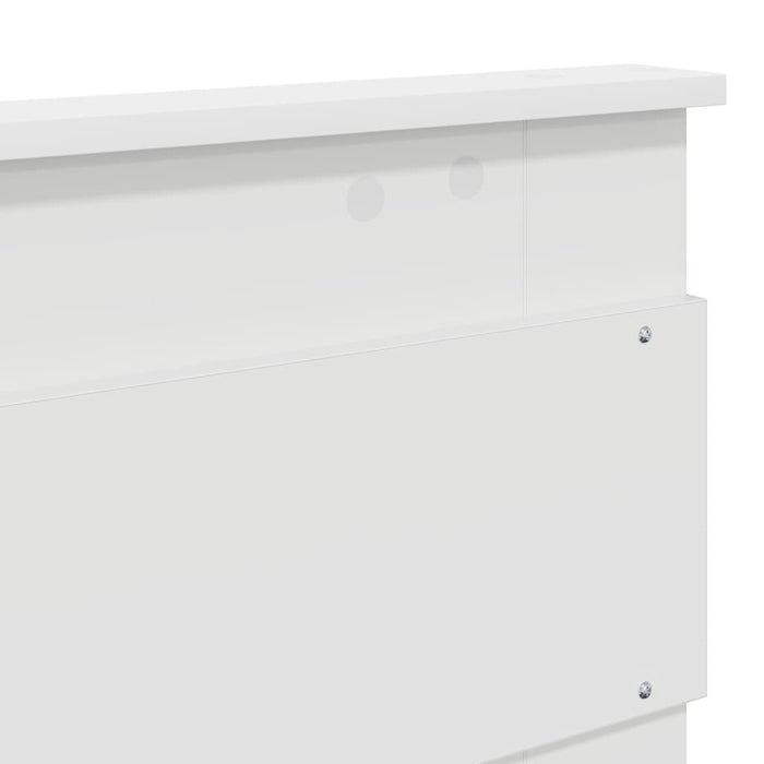 Tăblie cap cu headboard Alb 120 cm Lemn compozit - WALTI WALTI