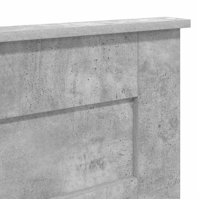 Tăblie cap cu headboard Gri din beton 120 cm Lemn compozit - WALTI WALTI