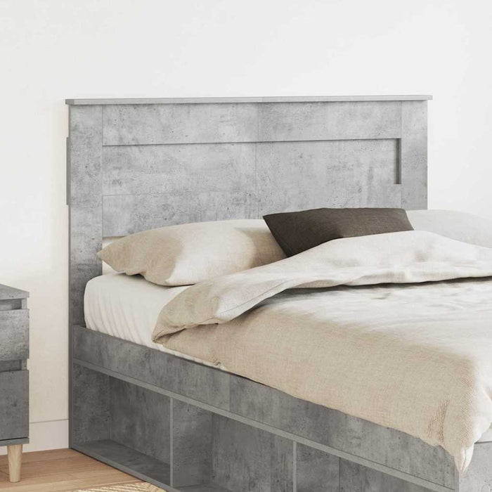Tăblie cap cu headboard Gri din beton 120 cm Lemn compozit - WALTI WALTI
