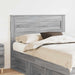 Tăblie cap cu headboard Gri Sonoma 120 cm Lemn compozit - WALTI WALTI