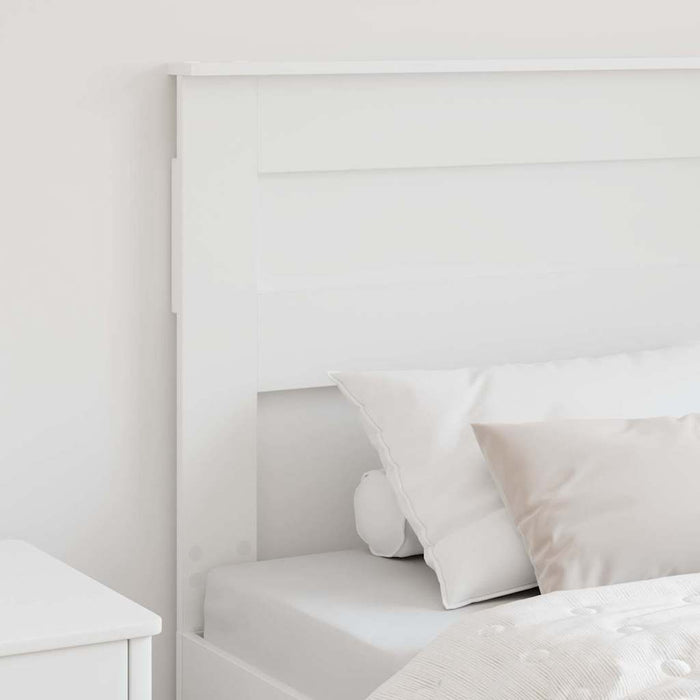 Tăblie cap cu headboard Alb 100 cm Lemn compozit - WALTI WALTI