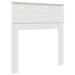 Tăblie cap cu headboard Alb 100 cm Lemn compozit - WALTI WALTI