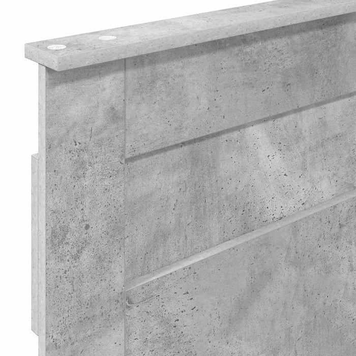 Tăblie cap cu headboard Gri din beton 100 cm Lemn compozit - WALTI WALTI