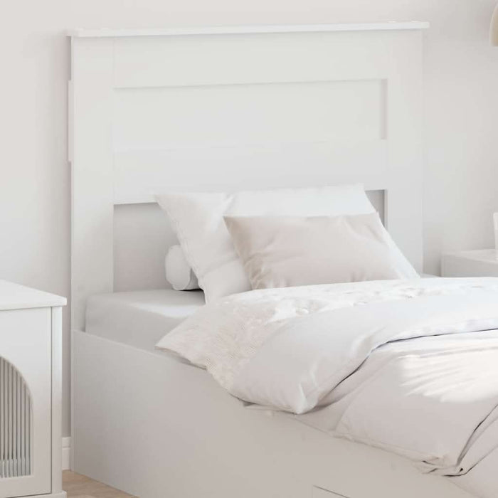 Tăblie cap cu headboard Alb 80 cm Lemn compozit - WALTI WALTI