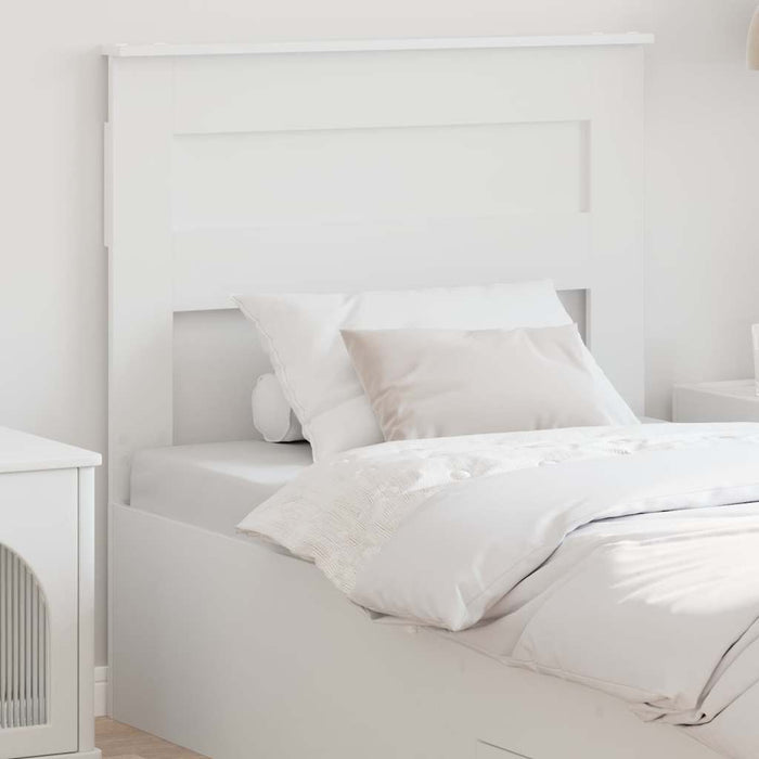 Tăblie cap cu headboard Alb 75 cm Lemn compozit - WALTI WALTI