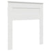 Tăblie cap cu headboard Alb 75 cm Lemn compozit - WALTI WALTI