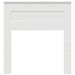 Tăblie cap cu headboard Alb 75 cm Lemn compozit - WALTI WALTI