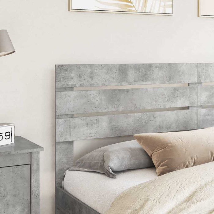Tăblie cap cu headboard Gri din beton 200 cm Lemn compozit - WALTI WALTI