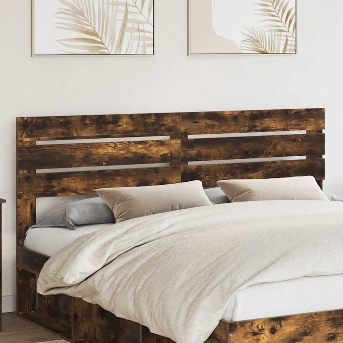 Tăblie cap cu headboard Stejar fumuriu 200 cm Lemn compozit - WALTI WALTI