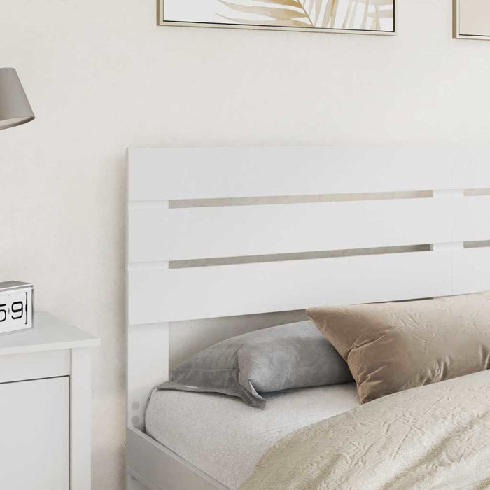 Tăblie cap cu headboard Alb 180 cm Lemn compozit - WALTI WALTI