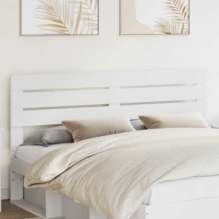 Tăblie cap cu headboard Alb 180 cm Lemn compozit - WALTI WALTI