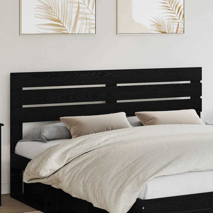 Tăblie cap cu headboard Stejar Negru 180 cm Lemn compozit - WALTI WALTI