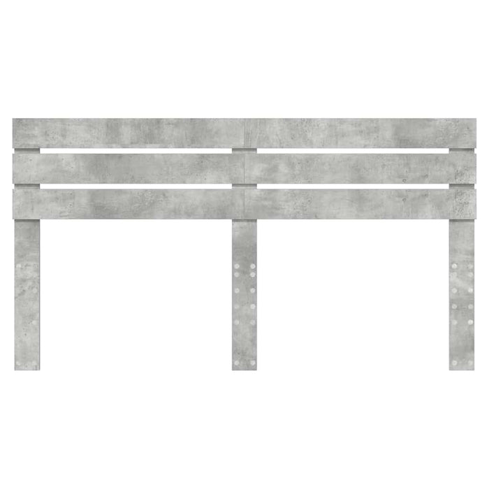 Tăblie cap cu headboard Gri din beton 180 cm Lemn compozit - WALTI WALTI