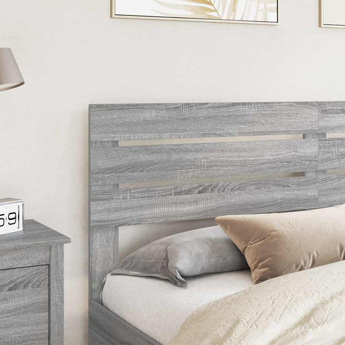 Tăblie cap cu headboard Gri Sonoma 180 cm Lemn compozit - WALTI WALTI