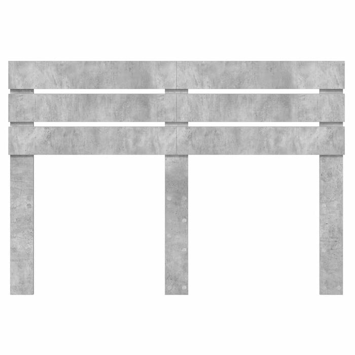 Tăblie cap cu headboard Gri din beton 160 cm Lemn compozit - WALTI WALTI
