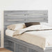 Tăblie cap cu headboard Gri Sonoma 160 cm Lemn compozit - WALTI WALTI