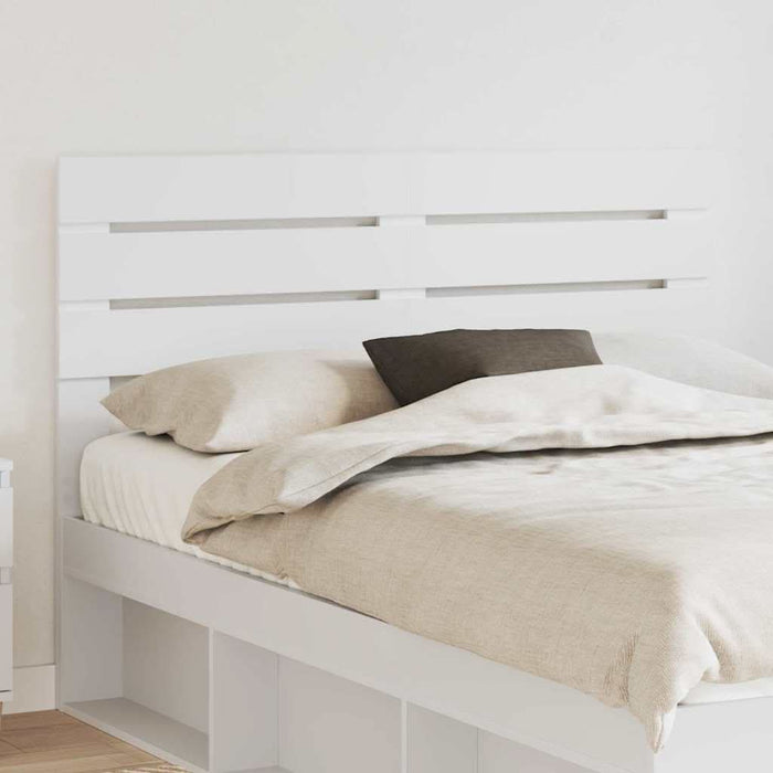 Tăblie cap cu headboard Alb 150 cm Lemn compozit - WALTI WALTI
