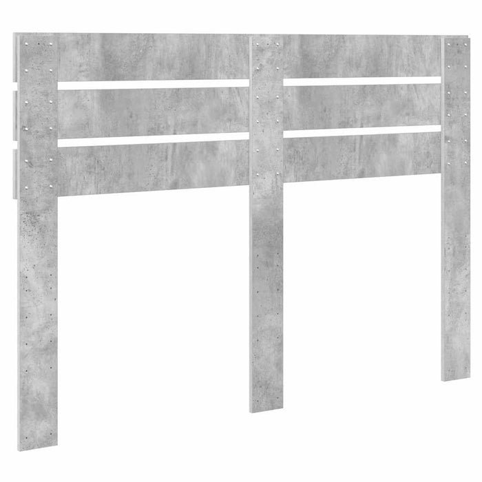 Tăblie cap cu headboard Gri din beton 150 cm Lemn compozit - WALTI WALTI