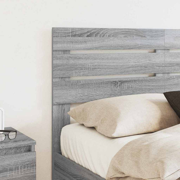 Tăblie cap cu headboard Gri Sonoma 150 cm Lemn compozit - WALTI WALTI