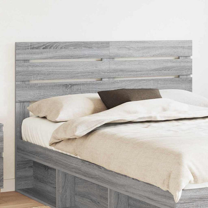 Tăblie cap cu headboard Gri Sonoma 150 cm Lemn compozit - WALTI WALTI