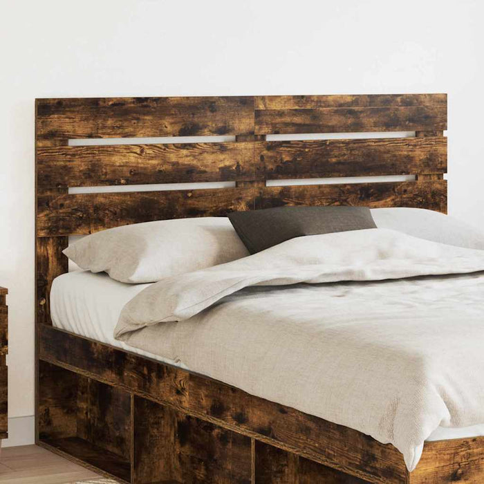 Tăblie cap cu headboard Stejar fumuriu 140 cm Lemn compozit - WALTI WALTI