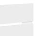 Tăblie cap cu headboard Alb 135 cm Lemn compozit - WALTI WALTI
