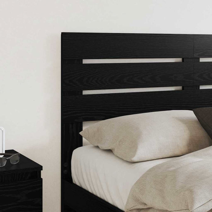 Tăblie cap cu headboard Stejar Negru 135 cm Lemn compozit - WALTI WALTI