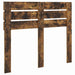 Tăblie cap cu headboard Stejar fumuriu 135 cm Lemn compozit - WALTI WALTI