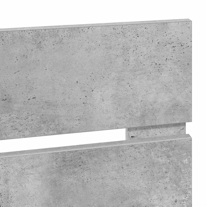 Tăblie cap cu headboard Gri din beton 120 cm Lemn compozit - WALTI WALTI