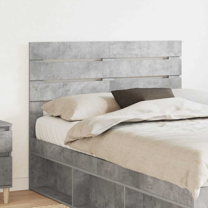 Tăblie cap cu headboard Gri din beton 120 cm Lemn compozit - WALTI WALTI
