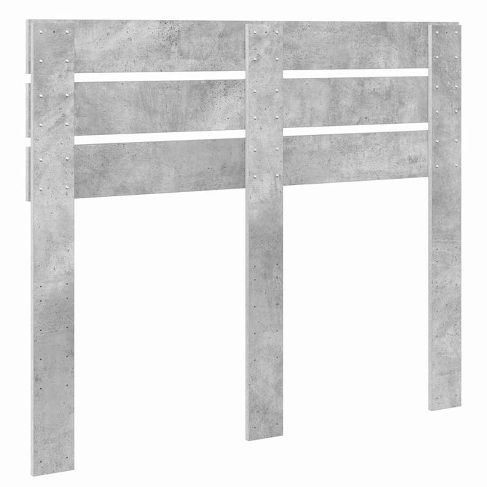 Tăblie cap cu headboard Gri din beton 120 cm Lemn compozit - WALTI WALTI