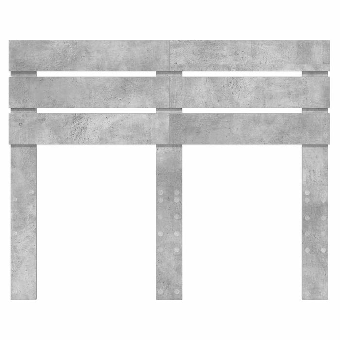 Tăblie cap cu headboard Gri din beton 120 cm Lemn compozit - WALTI WALTI