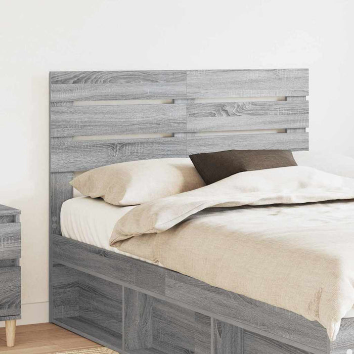 Tăblie cap cu headboard Gri Sonoma 120 cm Lemn compozit - WALTI WALTI