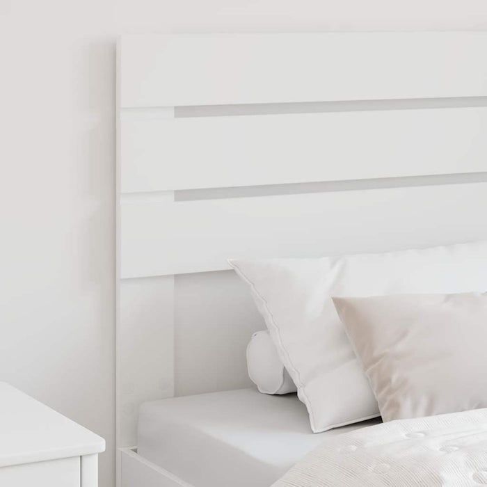 Tăblie cap cu headboard Alb 100 cm Lemn compozit - WALTI WALTI