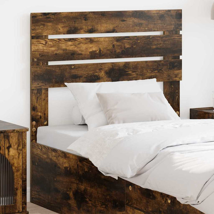 Tăblie cap cu headboard Stejar fumuriu 100 cm Lemn compozit - WALTI WALTI