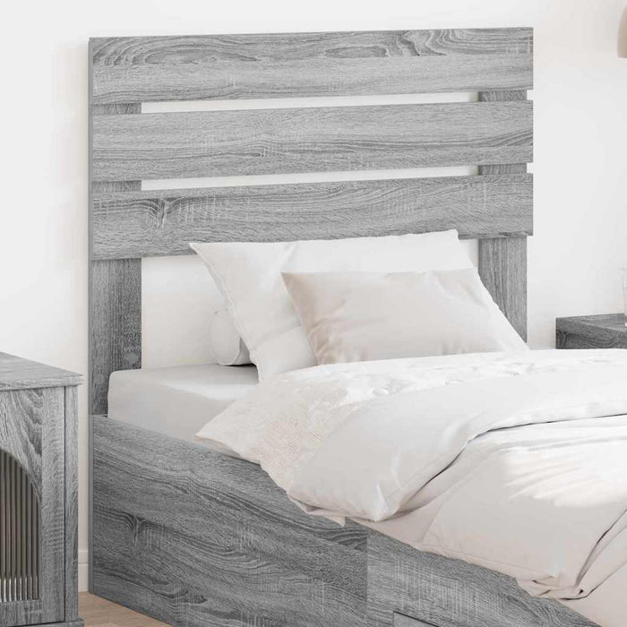 Tăblie cap cu headboard Gri Sonoma 100 cm Lemn compozit - WALTI WALTI
