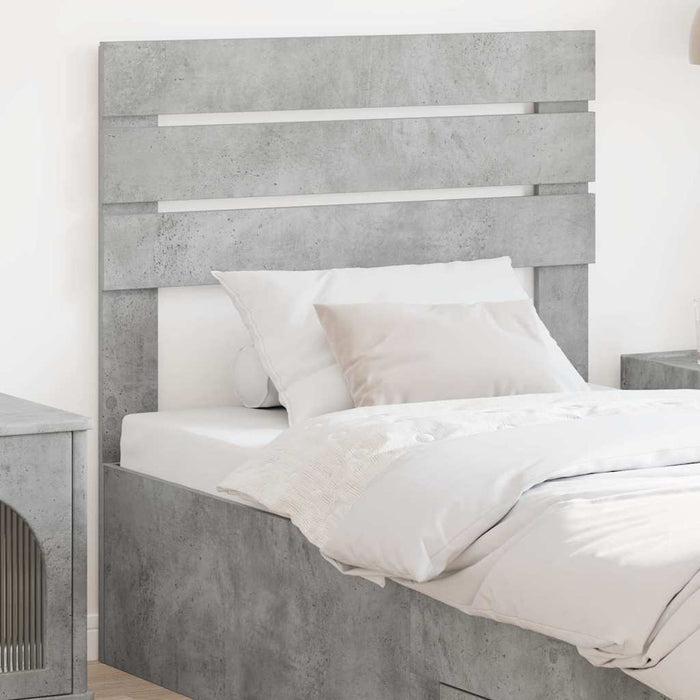 Tăblie cap cu headboard Gri din beton 90 cm Lemn compozit - WALTI WALTI