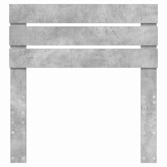 Tăblie cap cu headboard Gri din beton 90 cm Lemn compozit - WALTI WALTI