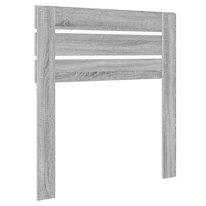 Tăblie cap cu headboard Gri Sonoma 80 cm Lemn compozit - WALTI WALTI